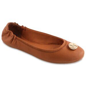 NEW Lindsay Phillips Liv Tan Leather Ballet Flat tan  for Women sz 8.5 026